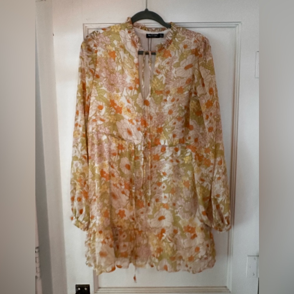 Nasty gal floral mini dress